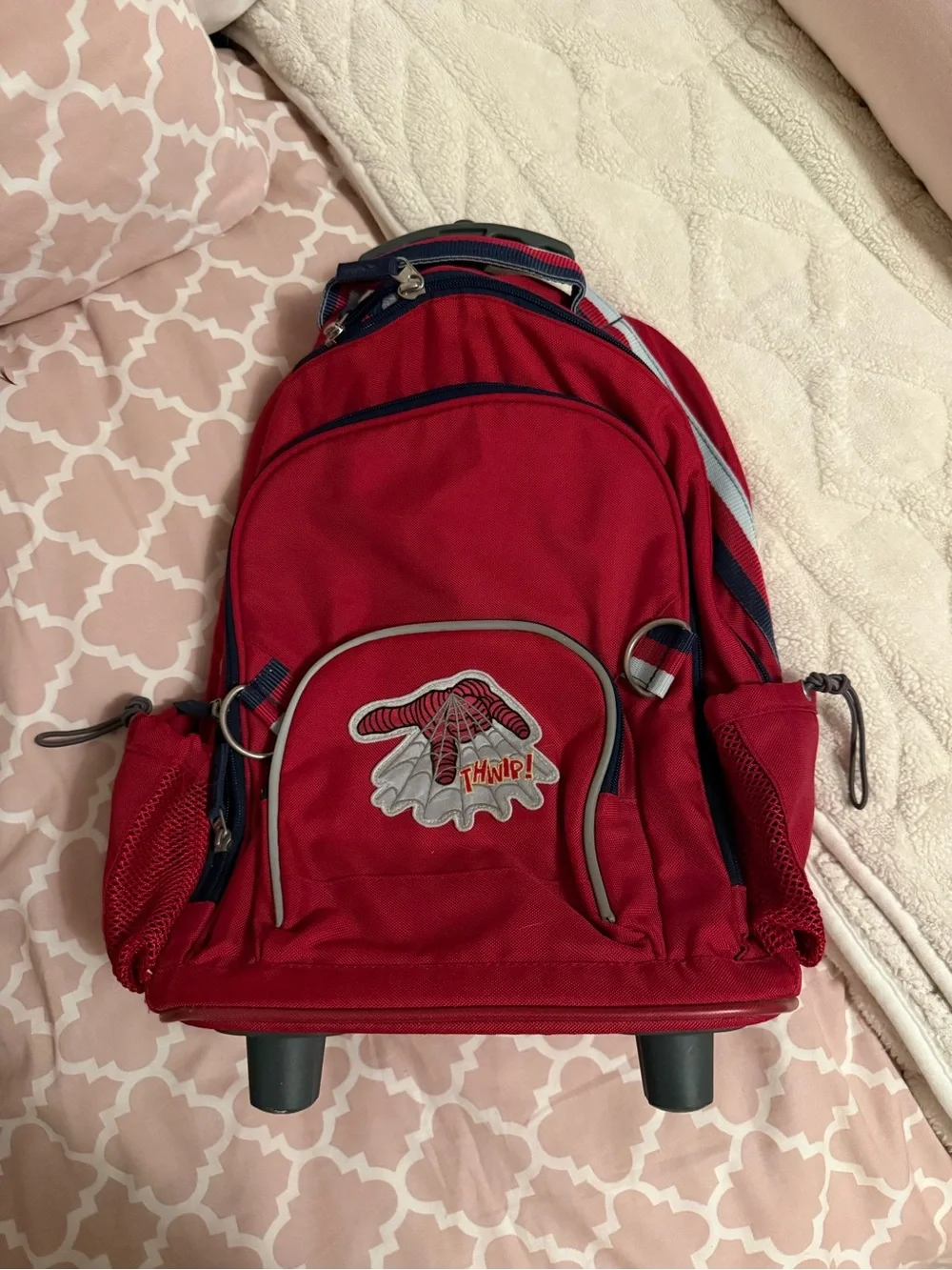 Pottery Barn Kids Spiderman Roller Backpack